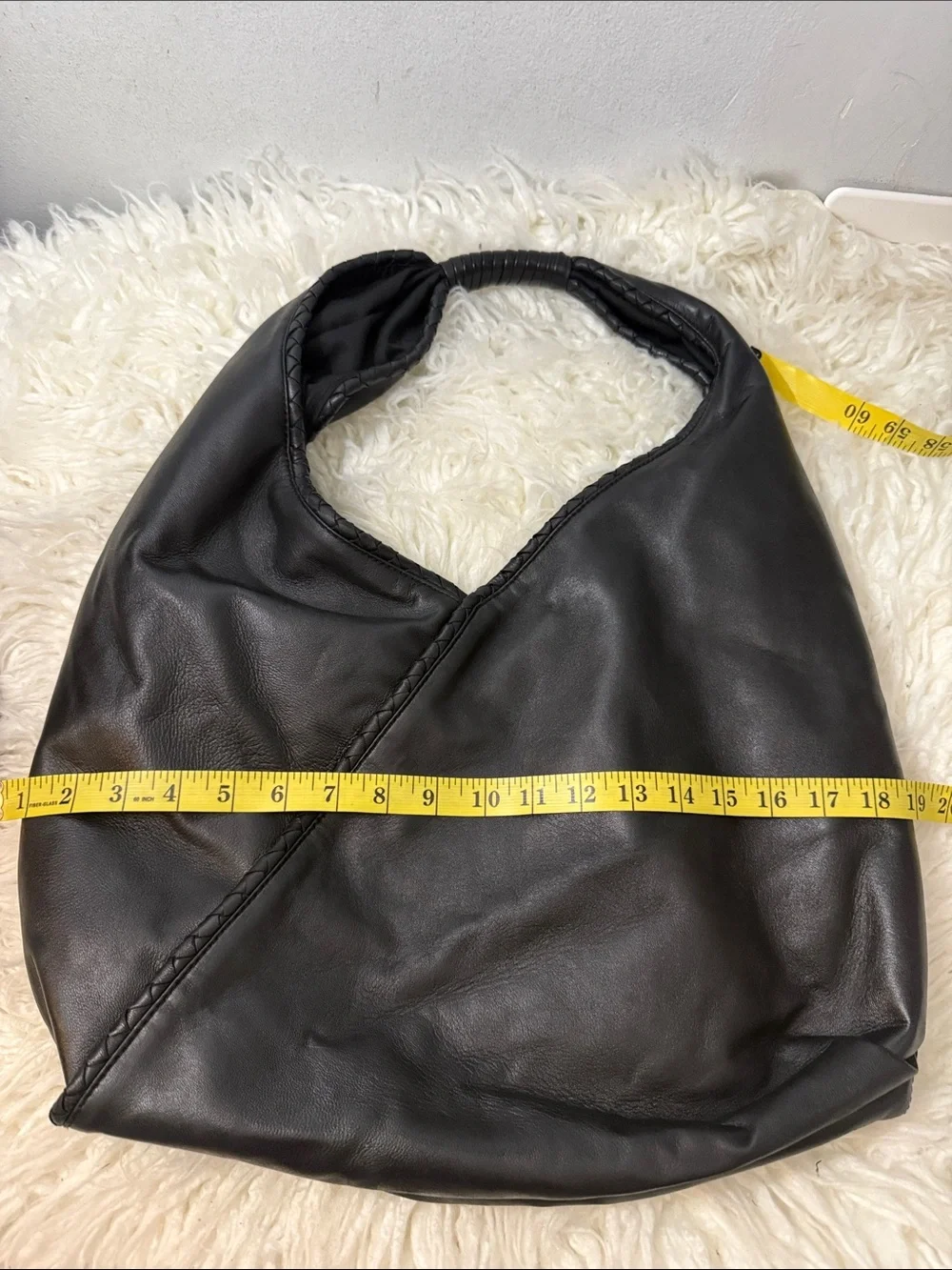 Cleobella Bryant Hobo Black Leather Shoulder Bag - Minimalist Everyday Large